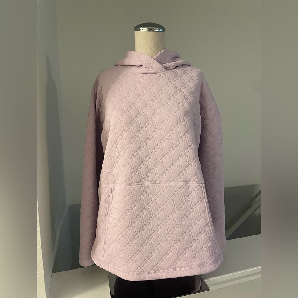 Eddie Bauer Light Purple Diamond Quilted Hoodie